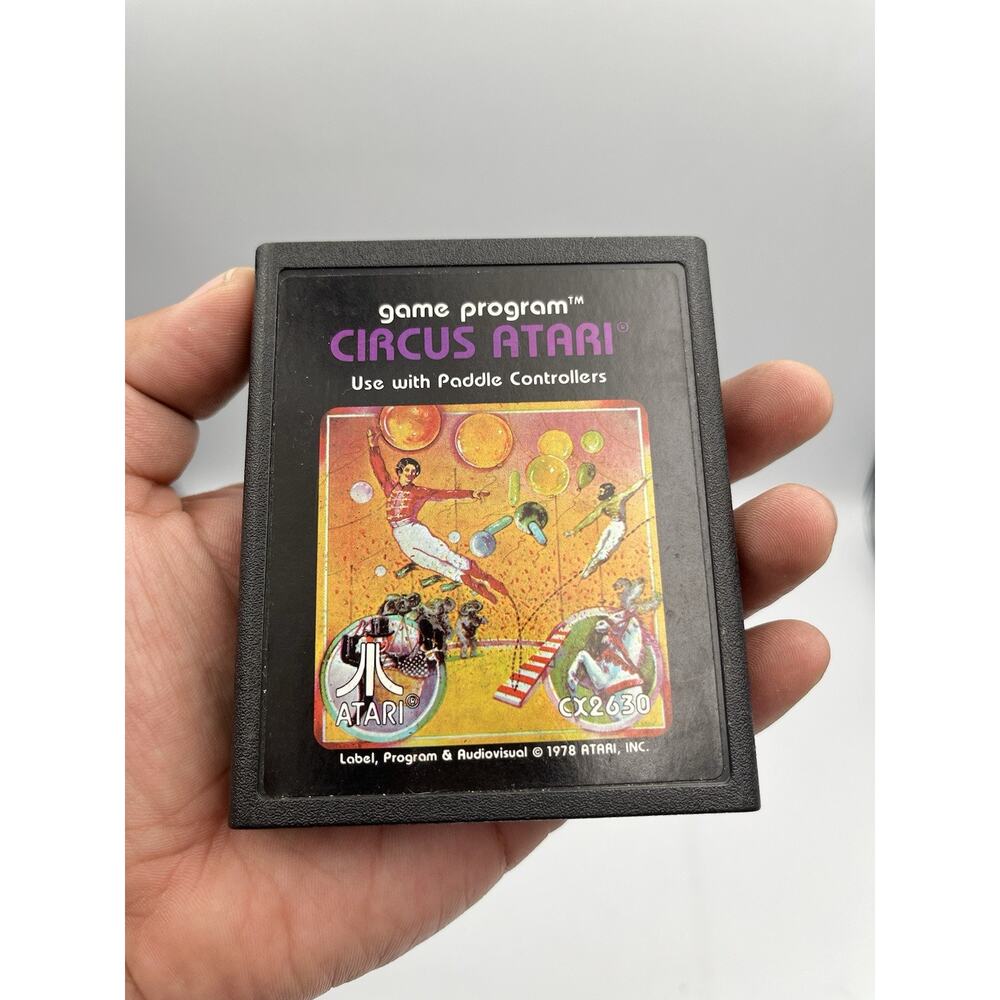 Circus Atari for Atari 2600 - Cleaned And Tested - WILL COMBINE